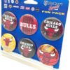 Chicago Bulls logo 1996 Collector Buttons (4)