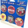 Chicago Bulls logo 1996 Collector Buttons (4) Chicago Bulls logo 1996 Collector Buttons (4)