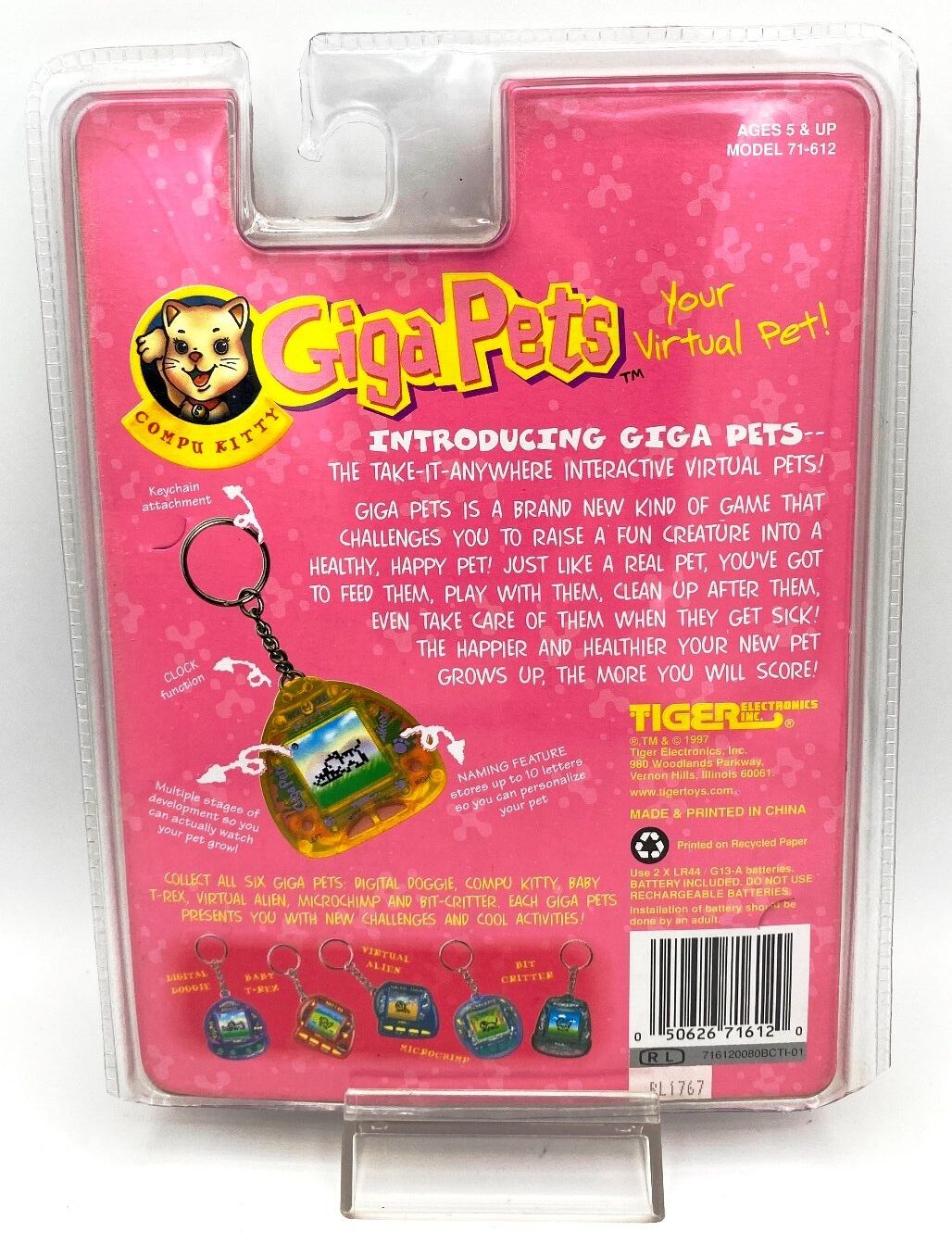 Factory 1997 Tiger Electronics Giga Pets Compu Kitty for sale online 