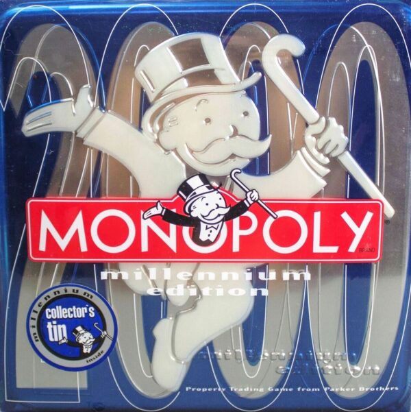 Monopoly 2000 Millennium Edition Tin 1998 (4) Monopoly 2000 Millennium Edition Tin 1998 (4)