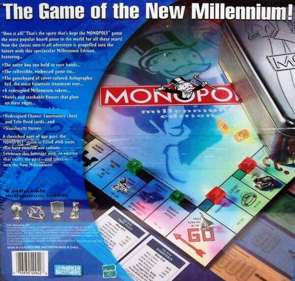 Monopoly 2000 Millennium Edition Tin 1998 (5) Monopoly 2000 Millennium Edition Tin 1998 (5)