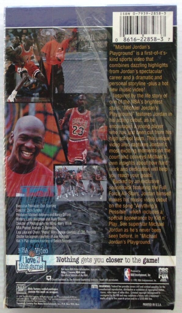 1997 Michael Jordan's Playground (VHS)-OPENED (6)