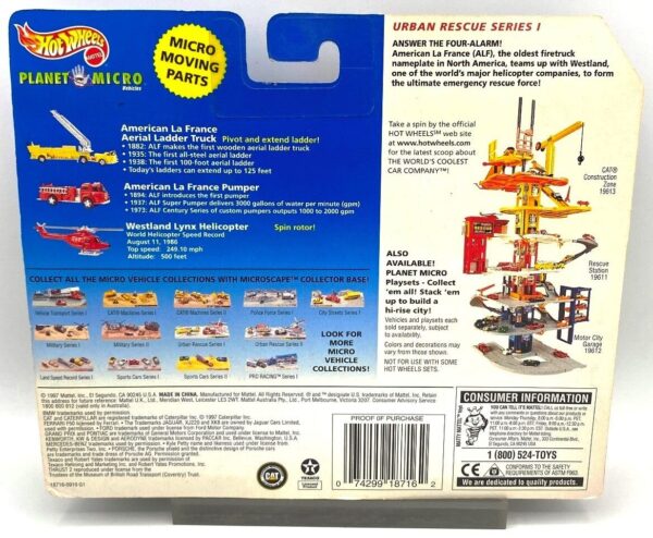 1997 Planet Micro Pack (URBAN RESCUE) (5) 1997 Planet Micro Pack (URBAN RESCUE) (5)