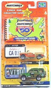Matchbox Across America 2-Pk 55 Chevrolet Bel Air & Land Rover