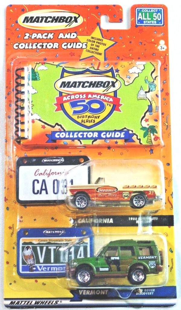 Matchbox Across America 2-Pk 55 Chevrolet Bel Air & Land Rover