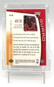 2001 Upper Deck Michael Jordan MJ'S BACK Card #MJ-38 (2)