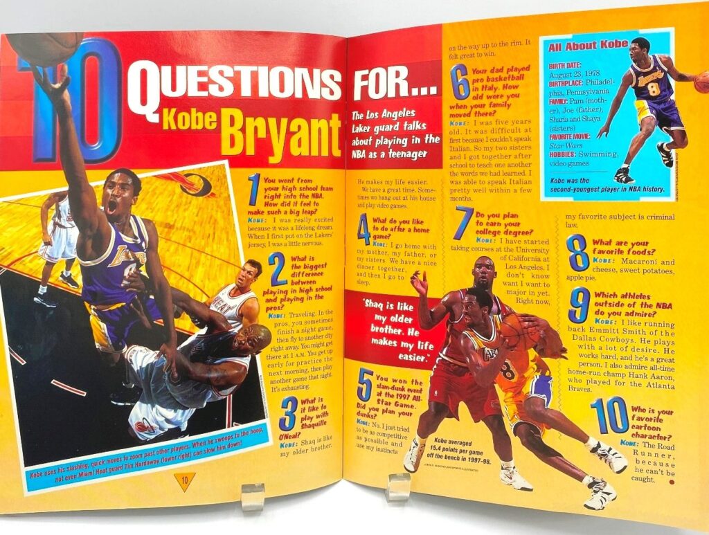 SI 1998 Kids Extras Kobe Speial Mini Magazine It's Showtime (4)