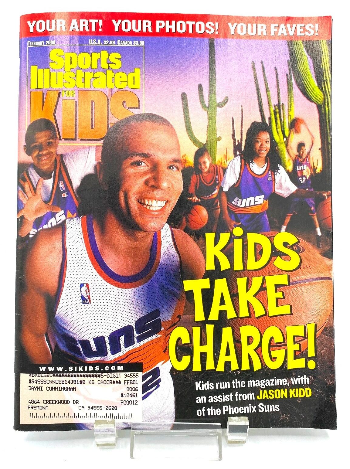 SI 2000KIDS TAKE CHARGE! FebruaryVenus and Serena Williams CARD Sports Illustrated For KIDS w
