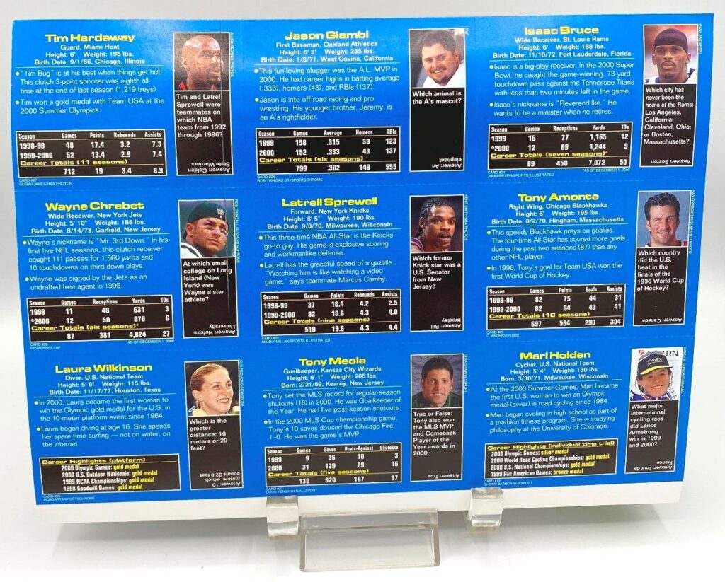 SI 2001 WHO S BETTER February Mari Holden CARD Sports Illustrated For Si 2001 who s better february mari holden card sports illustrated for