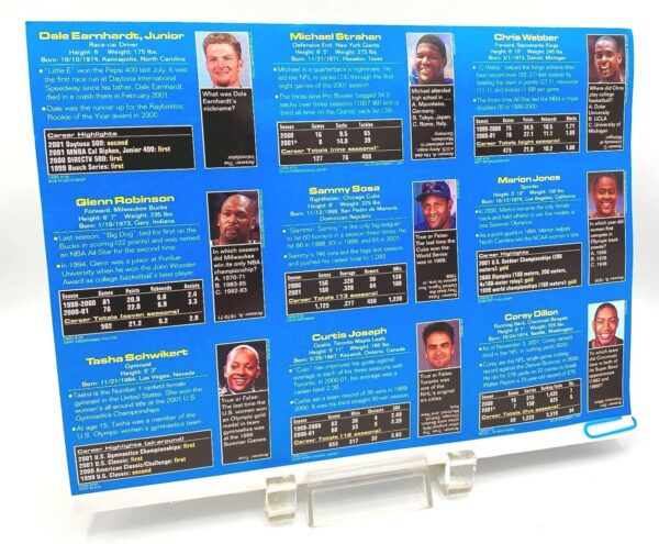 SI 2002-January Sports Illustrated For KIDS w9-Card Uncut Sheet (7)