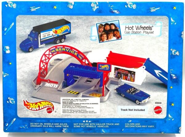 1995 Hot Wheels Service Gas Station Playset Plus Dunlop Team Racing (6) 1995 Hot Wheels Service Gas Station Playset Plus Dunlop Team Racing (6)