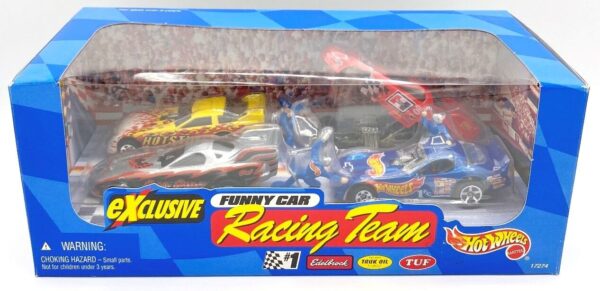 1997 Hot Wheels Exclusive Funny Car Racing Team (4 Car Set) (1) 1997 Hot Wheels Exclusive Funny Car Racing Team (4 Car Set) (1)