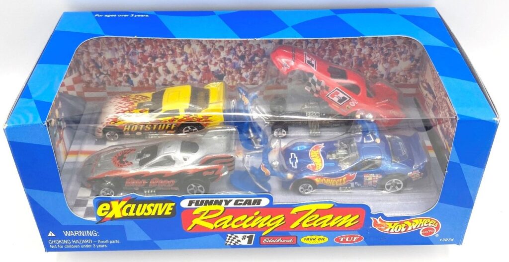 1997 Hot Wheels Exclusive Funny Car Racing Team (4 Car Set) (3)