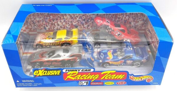 1997 Hot Wheels Exclusive Funny Car Racing Team (4 Car Set) (3) 1997 Hot Wheels Exclusive Funny Car Racing Team (4 Car Set) (3)