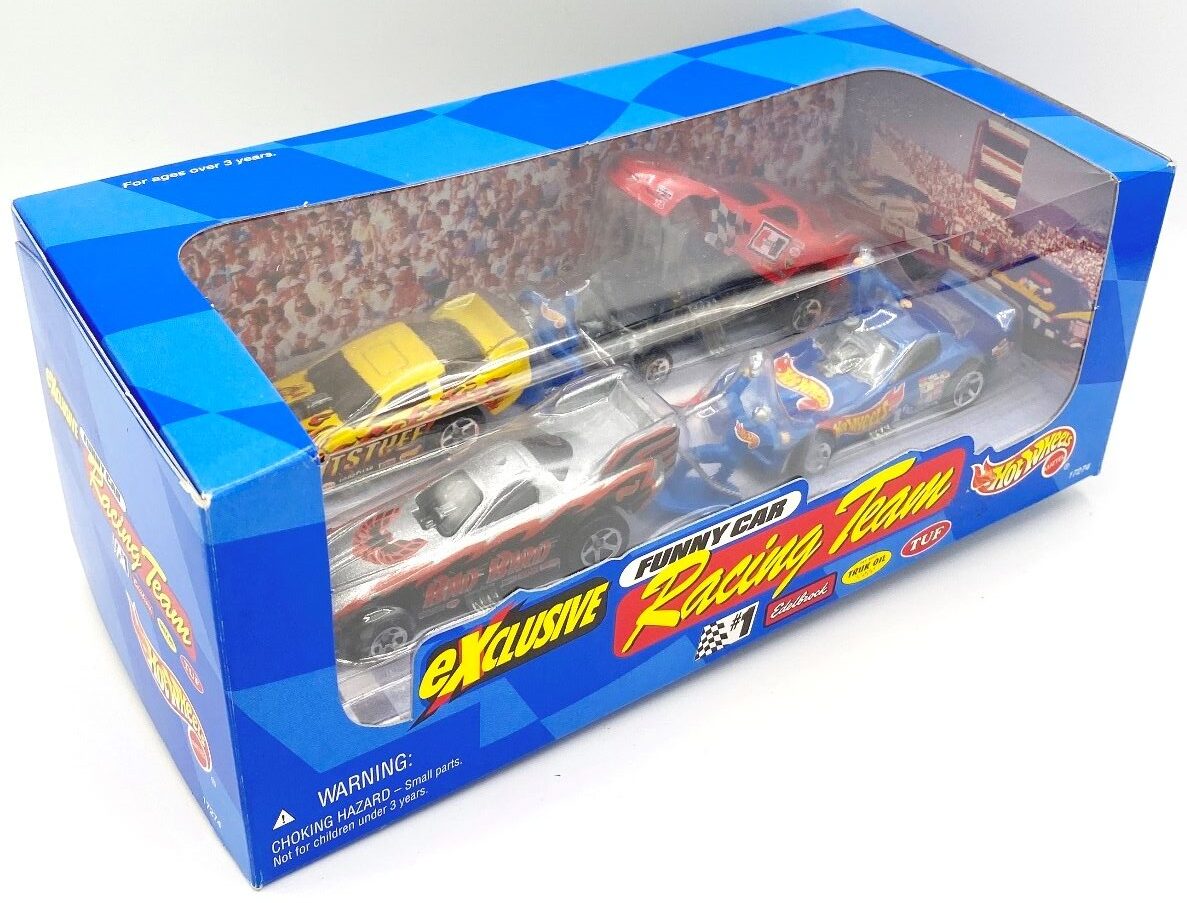1997 Hot Wheels Exclusive Funny Car Racing Team (4 Car Set) (4)