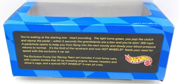 1997 Hot Wheels Exclusive Funny Car Racing Team (4 Car Set) (6) 1997 Hot Wheels Exclusive Funny Car Racing Team (4 Car Set) (6)