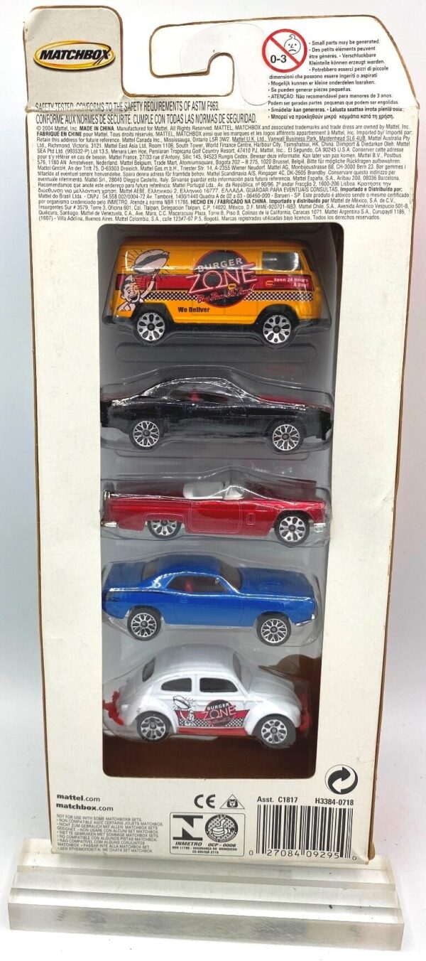 2004 Matchbox Burger ZONE (5 Pack Set Coffret) (4)