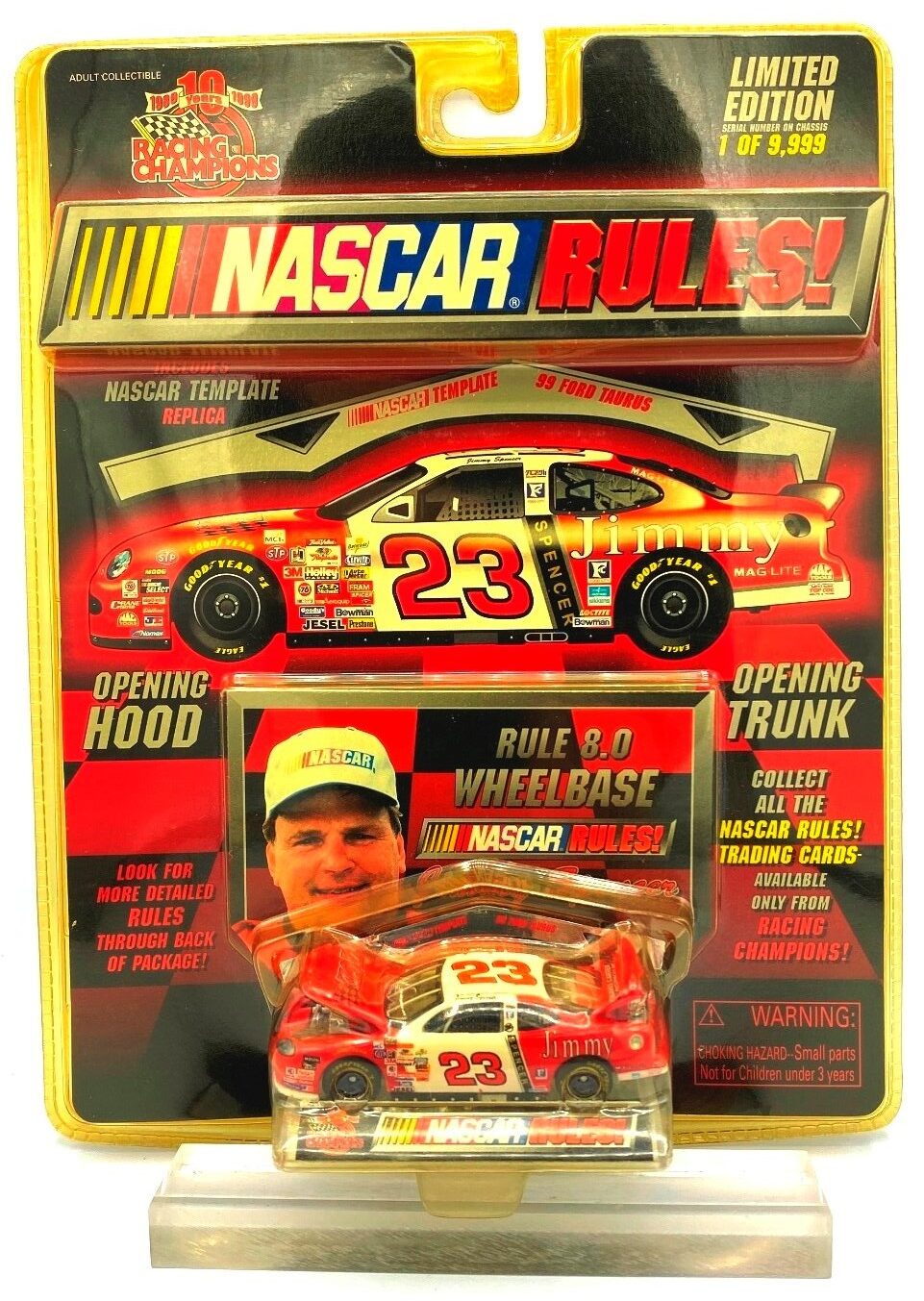 Nascar Rules! Jimmy Spencer '99 Ford Taurus 23 TCE (Limited Edition 1