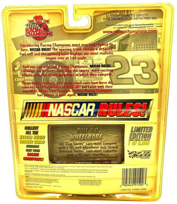 1999 Nascar Rules! ('99 Ford Taurus) TCE #23 Ltd Ed (9)