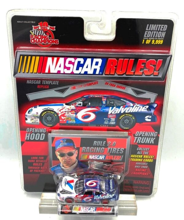 1999 Nascar Rules! ('99 Ford Taurus) Valvoline #6 Ltd Ed (2)