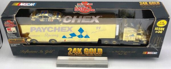 1999 Reflection In Gold Transporter with Stock Car #11 Paychex (10)