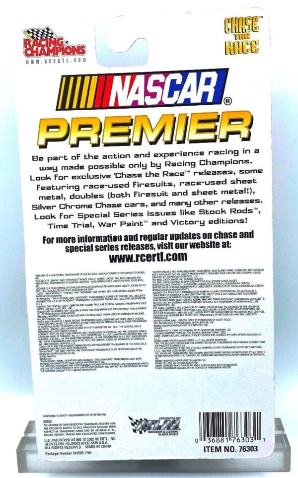 2002 Premier Chase The Race Ward Burton (Nascar) (7)