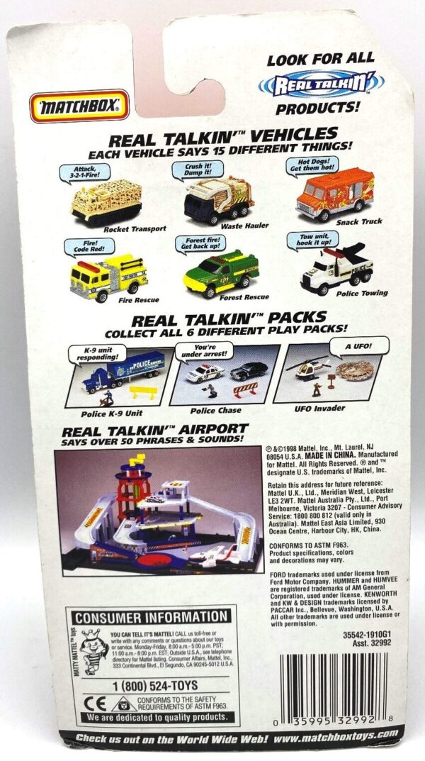 Snack Truck Matchbox Real Talkin' Vehicles (6) Snack Truck Matchbox Real Talkin' Vehicles (6)