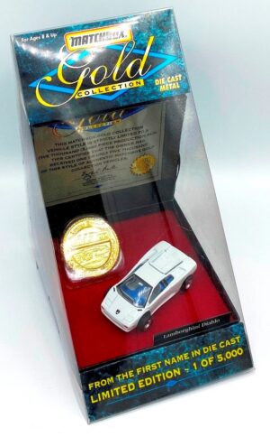 1996 Gold Lamborghini Diablo (Limited Edition) Matchbox (3)