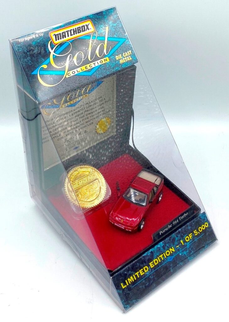 1996 Gold Porsche 944 Turbo (Limited Edition) Matchbox) (3)