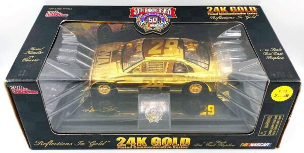 1998 DeWalt #29 Nascar 50th Ann (Reflections In Gold 24k) 1-24 scale) (4)