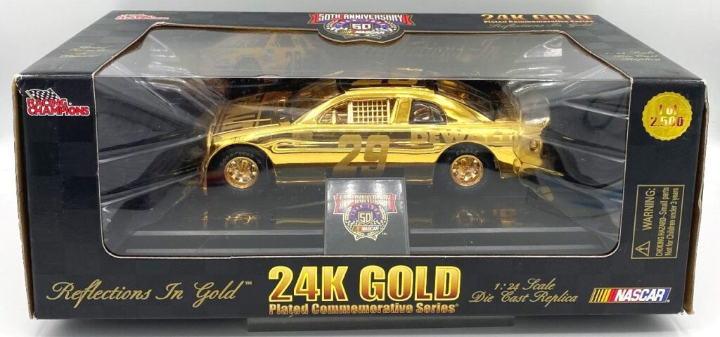 1998 DeWalt #29 Nascar 50th Ann (Reflections In Gold 24k) 1-24 scale) (6)