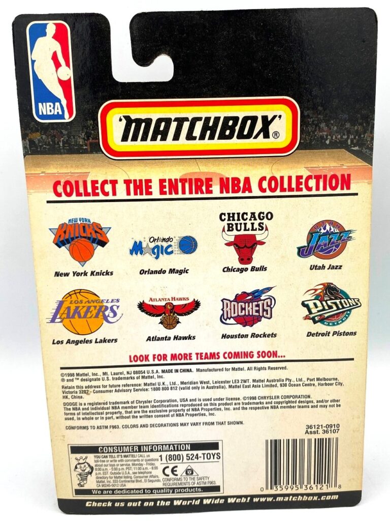 Matchbox NBA Collection Houston Rockets Vintage Dodge Viper (Red ...