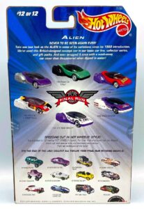 1999 Final Run Alien (Hotwheels Retiring Models Card #12 of 12) (5)