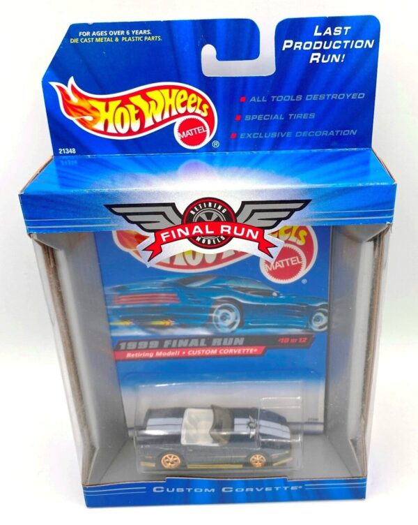 1999 Final Run Custom Corvette (Hotwheels Retiring Models Card #10 of 12) (3)