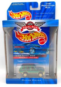 1999 Final Run Range Rover (Hotwheels Retiring Models Card #1 of 12) (1)