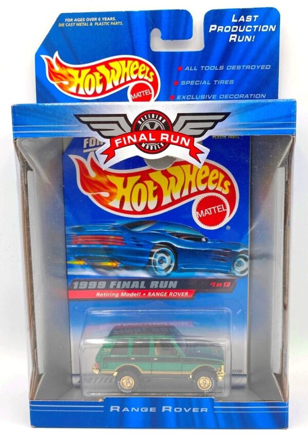 1999 Final Run Range Rover (Hotwheels Retiring Models Card #1 of 12) (1)