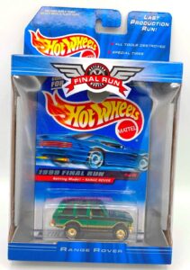 1999 Final Run Range Rover (Hotwheels Retiring Models Card #1 of 12) (3)