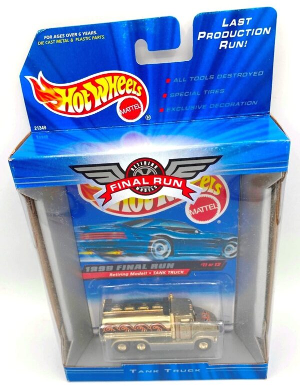 1999 Final Run Tank Truck (Hotwheels Retiring Models Card #11 of 12) (3)