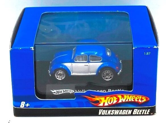 2007 Hotwheels Mini Box (Volkswagen Beetle) (Blue & White) (1)