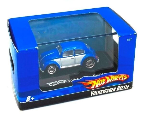 2007 Hotwheels Mini Box (Volkswagen Beetle) (Blue & White) (4)