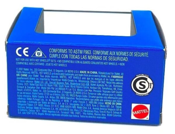 2007 Hotwheels Mini Box (Volkswagen Beetle) (Blue & White) (8)