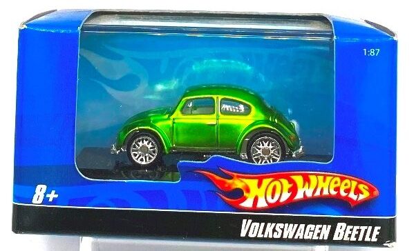 2007 Hotwheels Mini Box (Volkswagen Beetle) (Metallic Green) (2)