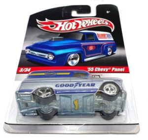 2009 '55 Chevy Panel (Hotwheels's DELIVERY Real Riders Card #3-34) (8)