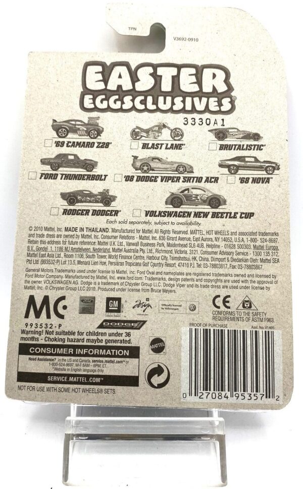 2010 Hotwheels (Easter Eggsclusives Hot Rods) '69 Camaro Z28 (8) 2010 Hotwheels (Easter Eggsclusives Hot Rods) '69 Camaro Z28 (8)