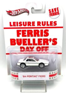 2012 Hotwheels ('84 Pontiac Fiero) Ferris Bueller's Day Off Movie Car (1)