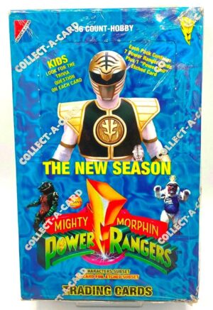 1994 Power Rangers The New Season 36 Count-Hobby Trading Cards Box Set "Original Factory Sealed Box Set" ("Vintage Series”) "Rare-Vintage (1994)