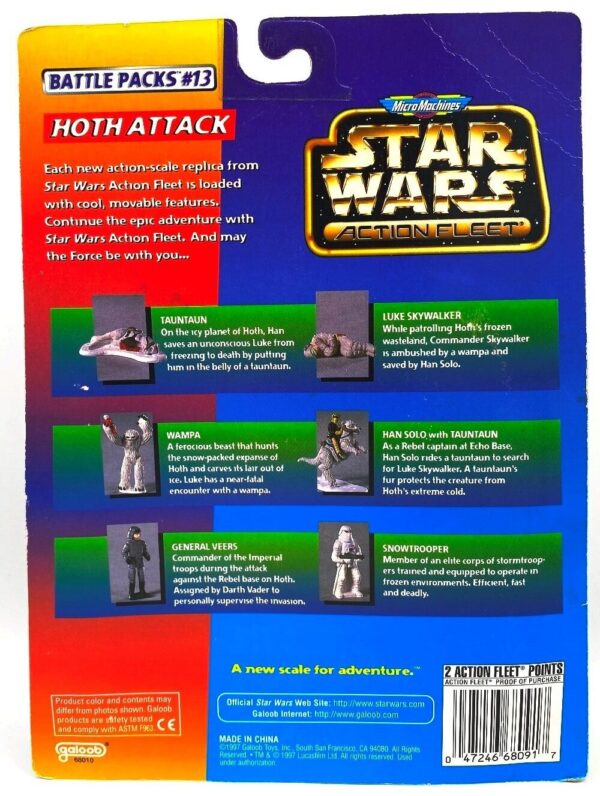 1996 Star Wars Hoth Attack Action Fleet Battle Packs #13 (6)