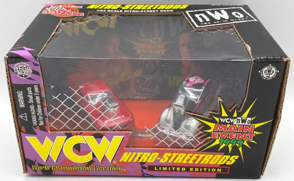 1999 Nitro-Streetrods 164 Scale Die Cast Booker T vs Bret Hart (1)