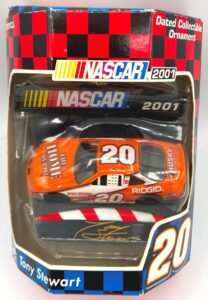 2001 Tony Stewart “wGold Signature Mount” Dated Collectible Ornament (4)