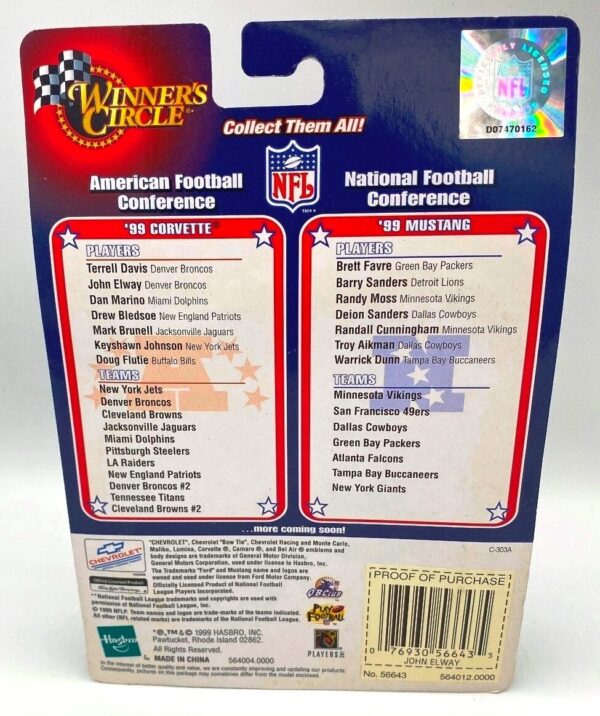 ’99 Corvette AFC John Elway #7 Denver Broncos (7) ’99 Corvette AFC John Elway #7 Denver Broncos (7)